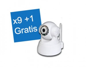  10x IP Camera - Viewcam - Draadloze internet camera - HD - Infrarood - NIP-20(OZX) Wit