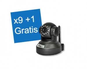  10x IP Camera - Viewcam - Draadloze internet camera - HD - Infrarood - NIP-20(OZX) Zwart